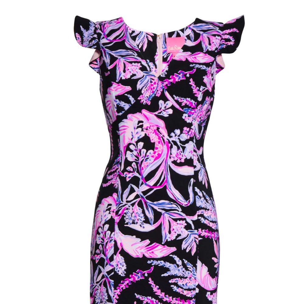 Lilly Pulitzer-Mina Floral Print Ruffle - Picture 6 of 13